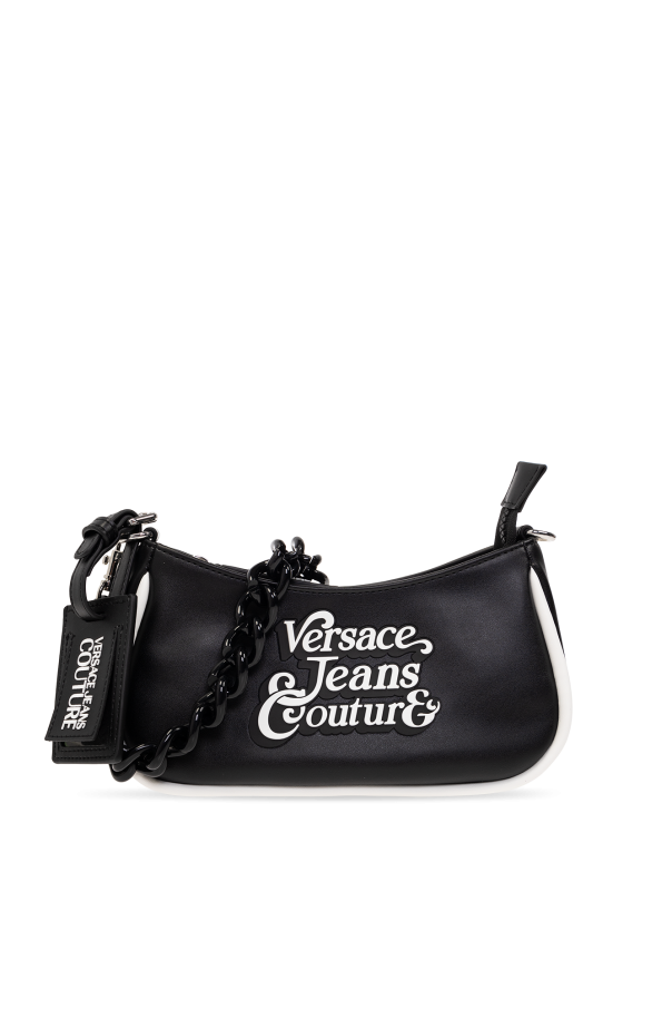 Velvet Round Neck Midi Tea Dress - Black Shoulder bag with logo Versace  khaki jeans Couture - VbjdevelopmentsShops Greece